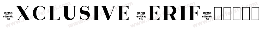 Exclusive Serif字体转换